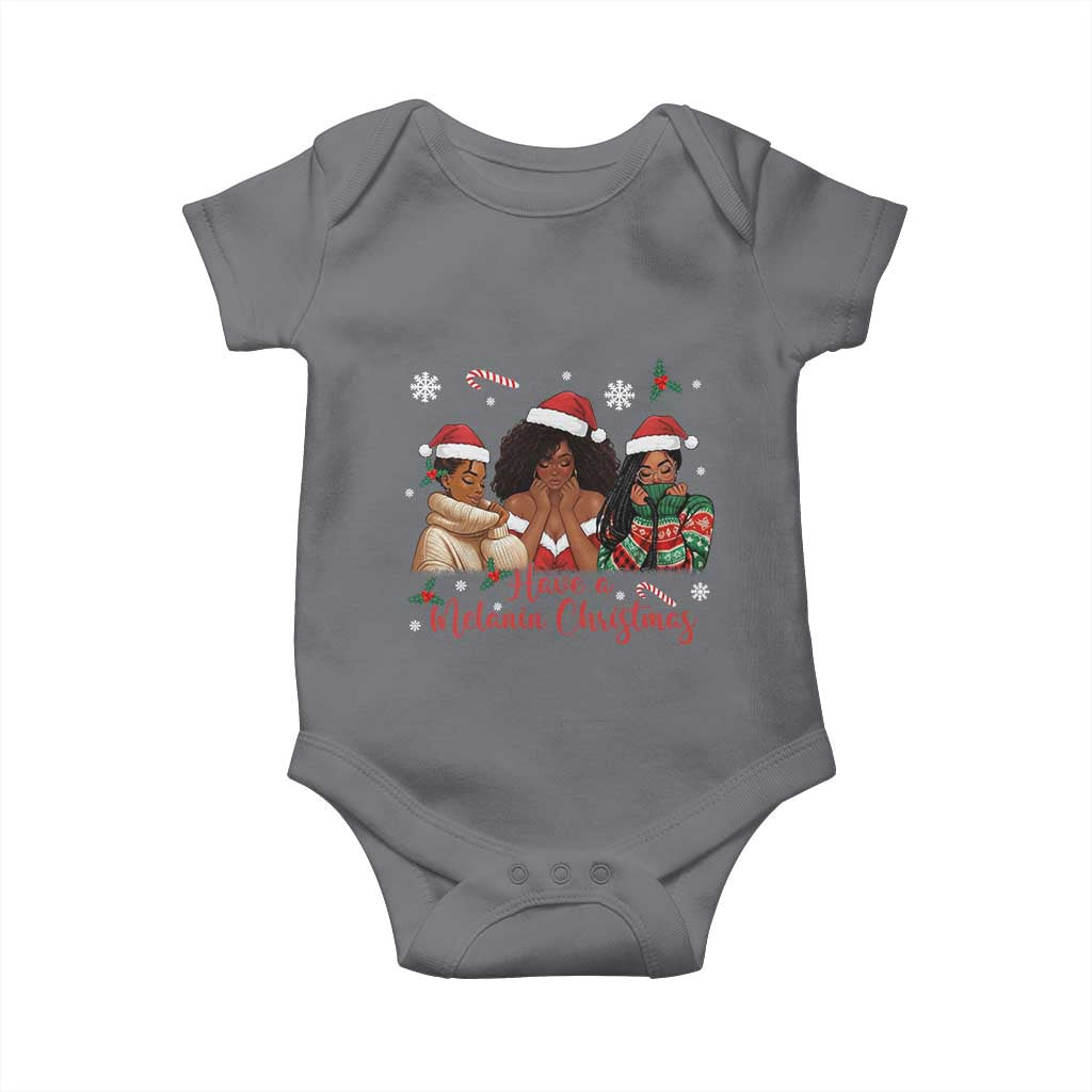 Have A Melanin Christmas Baby Onesie Black Girl Xmas Gift - Wonder Print Shop