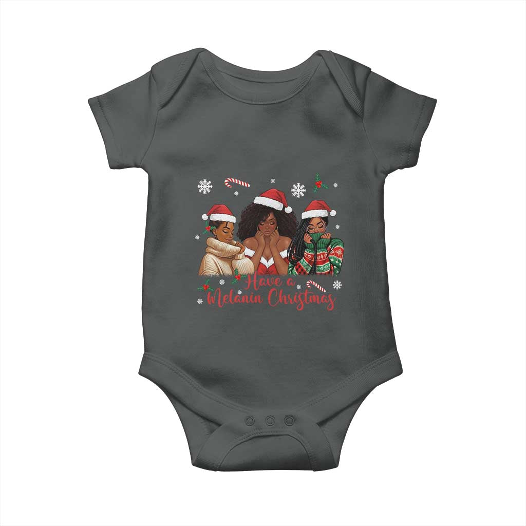 Have A Melanin Christmas Baby Onesie Black Girl Xmas Gift - Wonder Print Shop