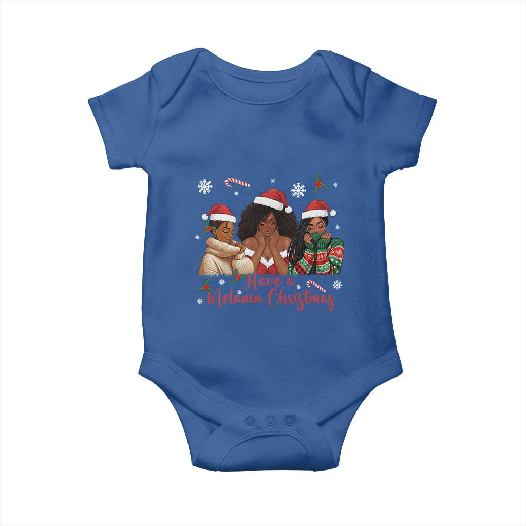 Have A Melanin Christmas Baby Onesie Black Girl Xmas Gift - Wonder Print Shop