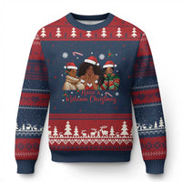 Have A Melanin Xmas Ugly Christmas Sweater Black Girl Xmas Gift - Wonder Print Shop