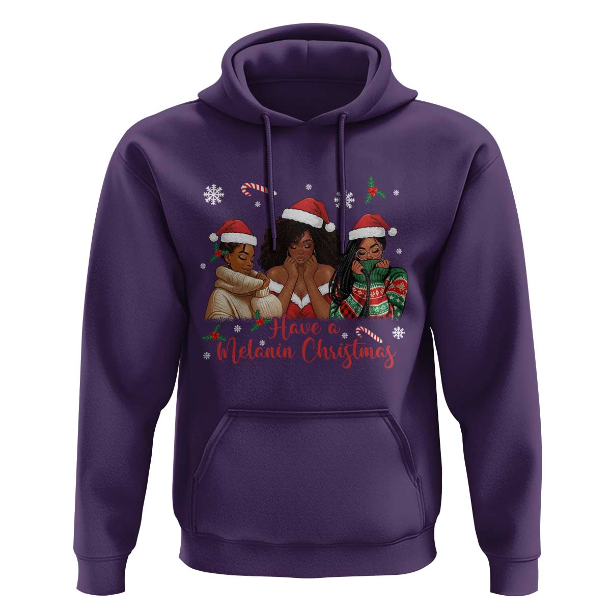 Have A Melanin Christmas Hoodie Black Girl Xmas Gift - Wonder Print Shop