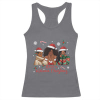 Have A Melanin Christmas Racerback Tank Top Black Girl Xmas Gift - Wonder Print Shop