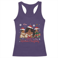 Have A Melanin Christmas Racerback Tank Top Black Girl Xmas Gift - Wonder Print Shop
