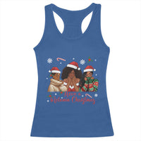 Have A Melanin Christmas Racerback Tank Top Black Girl Xmas Gift - Wonder Print Shop