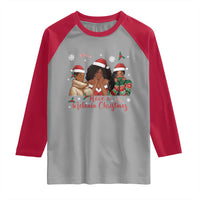 Have A Melanin Christmas Raglan Shirt Black Girl Xmas Gift - Wonder Print Shop