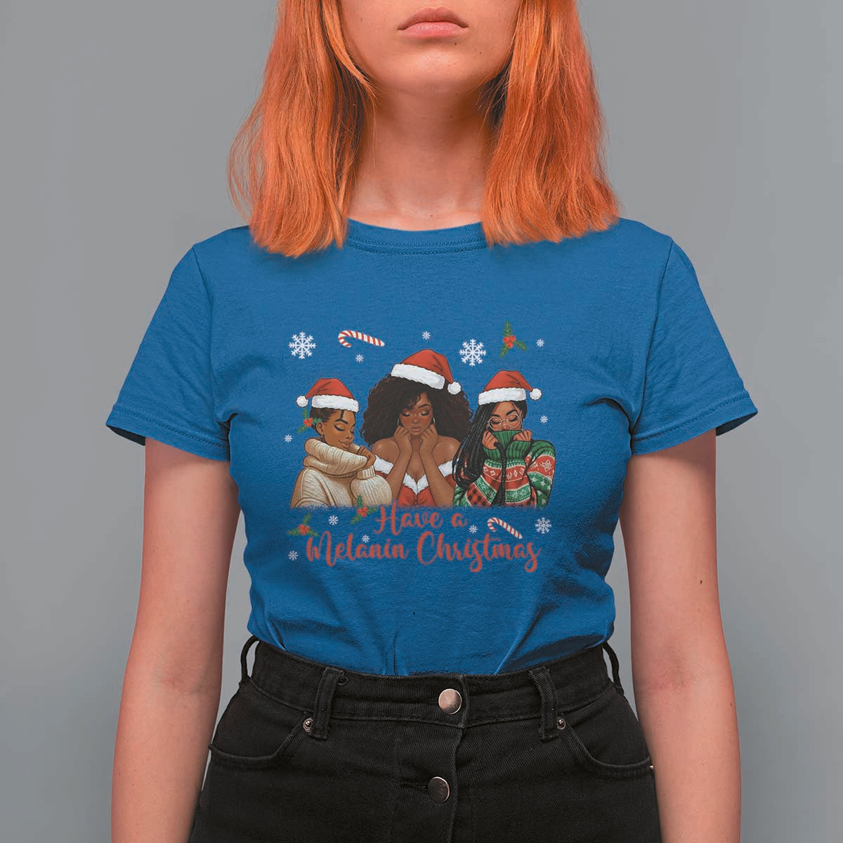 Have A Melanin Christmas T Shirt For Women Black Girl Xmas Gift - Wonder Print Shop