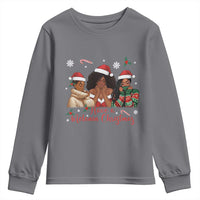 Have A Melanin Christmas Youth Sweatshirt Black Girl Xmas Gift - Wonder Print Shop