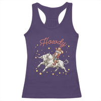 Funny Nutcracker Bull Riding Racerback Tank Top Howdy Western Christmas Holiday Gift - Wonder Print Shop