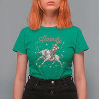 Funny Nutcracker Bull Riding T Shirt For Women Howdy Western Christmas Holiday Gift - Wonder Print Shop