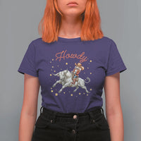 Funny Nutcracker Bull Riding T Shirt For Women Howdy Western Christmas Holiday Gift - Wonder Print Shop