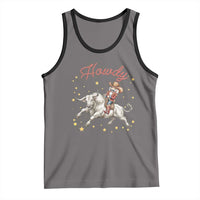 Funny Nutcracker Bull Riding Tank Top Howdy Western Christmas Holiday Gift - Wonder Print Shop
