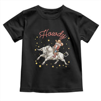 Funny Nutcracker Bull Riding Toddler T Shirt Howdy Western Christmas Holiday Gift - undefined