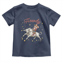 Funny Nutcracker Bull Riding Toddler T Shirt Howdy Western Christmas Holiday Gift - undefined