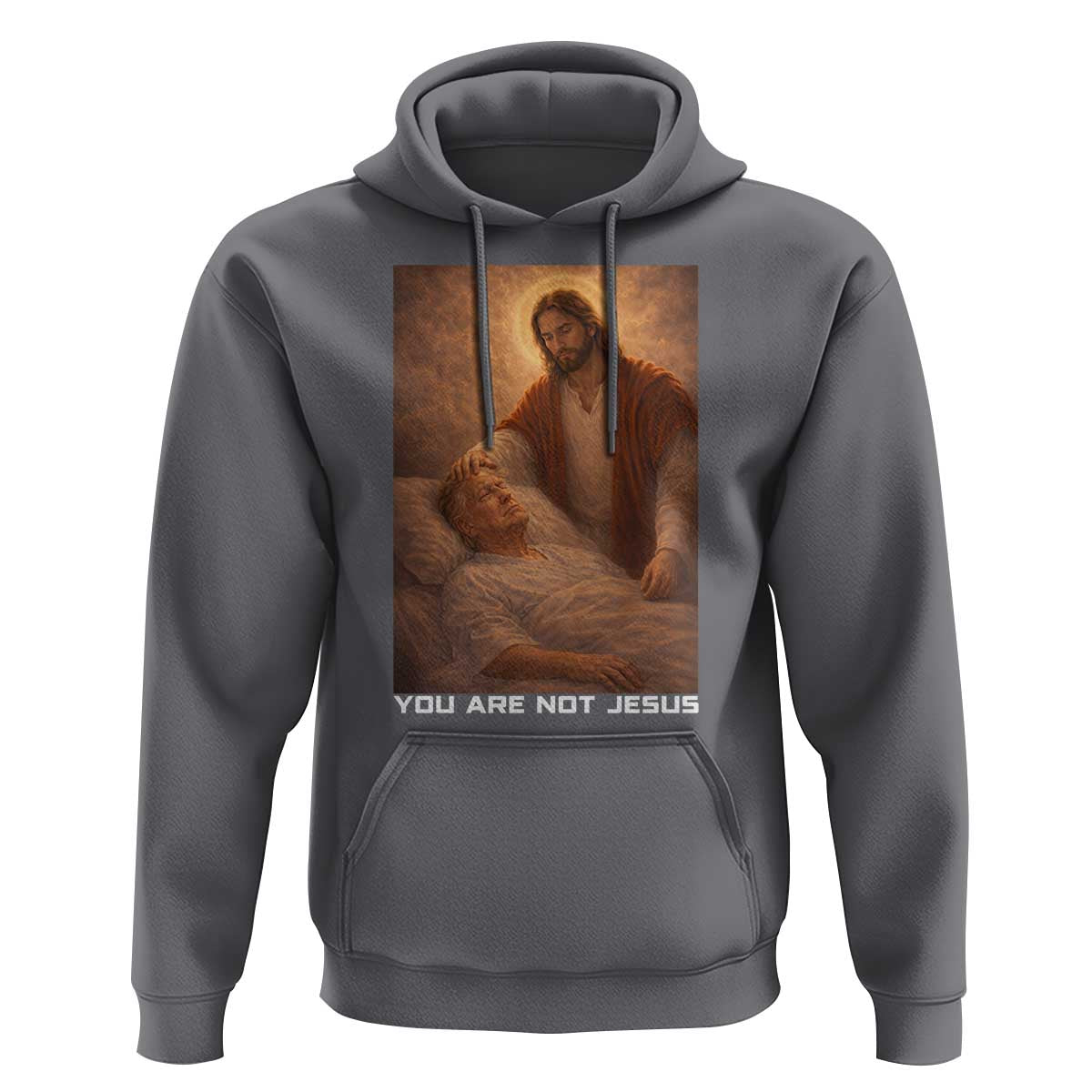Funny Sarcastic Political Satire Hoodie You Are Not Jesus