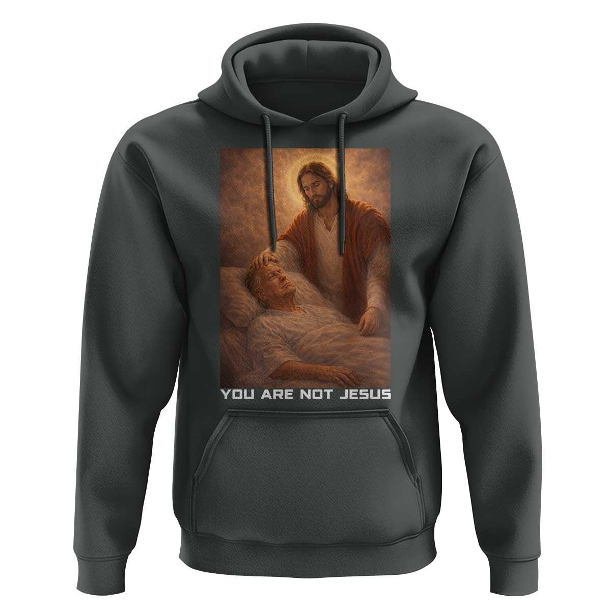 Funny Sarcastic Political Satire Hoodie You Are Not Jesus