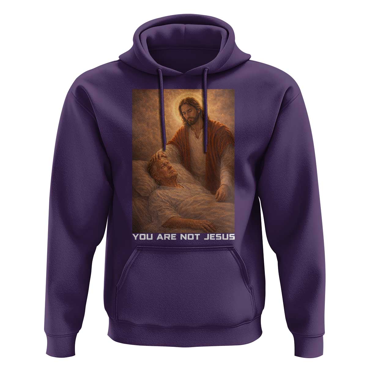 Funny Sarcastic Political Satire Hoodie You Are Not Jesus
