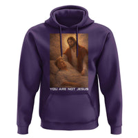 Funny Sarcastic Political Satire Hoodie You Are Not Jesus