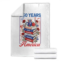 250 Years Of America American Teacher Graphic Throw Blanket Patriotic Educator Gift