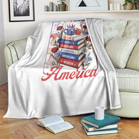 250 Years Of America American Teacher Graphic Throw Blanket Patriotic Educator Gift