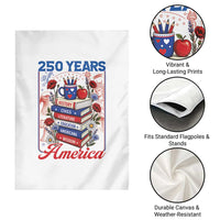 250 Years Of America American Teacher Graphic Garden Flag Patriotic Educator Gift