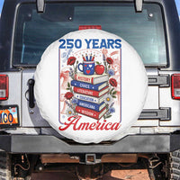 250 Years Of America American Teacher Graphic Spare Tire Cover Patriotic Educator Gift