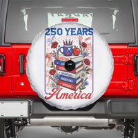 250 Years Of America American Teacher Graphic Spare Tire Cover Patriotic Educator Gift