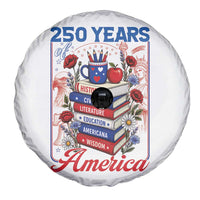 250 Years Of America American Teacher Graphic Spare Tire Cover Patriotic Educator Gift