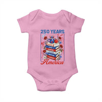 250 Years Of America American Teacher Graphic Baby Onesie Patriotic Educator Gift
