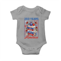 250 Years Of America American Teacher Graphic Baby Onesie Patriotic Educator Gift