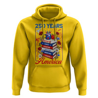 250 Years Of America American Teacher Graphic Hoodie Patriotic Educator Gift