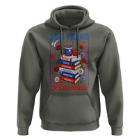 250 Years Of America American Teacher Graphic Hoodie Patriotic Educator Gift