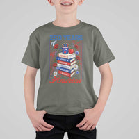 250 Years Of America American Teacher Graphic T Shirt For Kid Patriotic Educator Gift