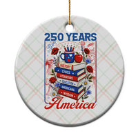 250 Years Of America American Teacher Graphic Ceramic Ornament Patriotic Educator Gift