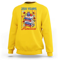 250 Years Of America American Teacher Graphic Sweatshirt Patriotic Educator Gift