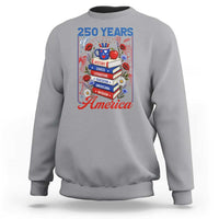 250 Years Of America American Teacher Graphic Sweatshirt Patriotic Educator Gift