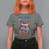 250 Years Of America American Teacher Graphic T Shirt For Women Patriotic Educator Gift