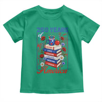 250 Years Of America American Teacher Graphic Toddler T Shirt Patriotic Educator Gift