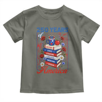 250 Years Of America American Teacher Graphic Toddler T Shirt Patriotic Educator Gift