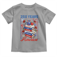 250 Years Of America American Teacher Graphic Toddler T Shirt Patriotic Educator Gift