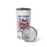 250 Years Of America American Teacher Graphic Tumbler Cup Patriotic Educator Gift