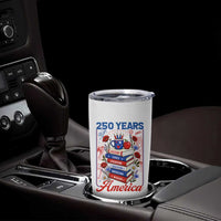 250 Years Of America American Teacher Graphic Tumbler Cup Patriotic Educator Gift
