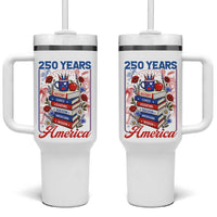 250 Years Of America American Teacher Graphic Tumbler With Handle Patriotic Educator Gift