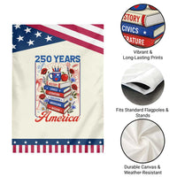 250 Years Of America American Teacher Graphic Patriotic Garden Flag Educator Gift