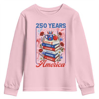 250 Years Of America American Teacher Graphic Youth Sweatshirt Patriotic Educator Gift