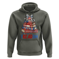 Funny Patriotic Book Lover Gift Hoodie Freadom