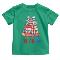 Funny Patriotic Book Lover Gift Toddler T Shirt Freadom