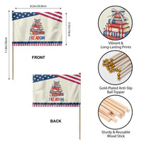 Funny Book Lover Gift Patriotic Handheld Flag Freadom TS12