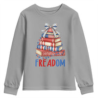 Funny Patriotic Book Lover Gift Youth Sweatshirt Freadom