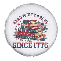 Funny Patriotic Book Lover Gift Spare Tire Cover Read White Blue Since 1776