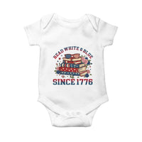 Funny Patriotic Book Lover Gift Baby Onesie Read White Blue Since 1776